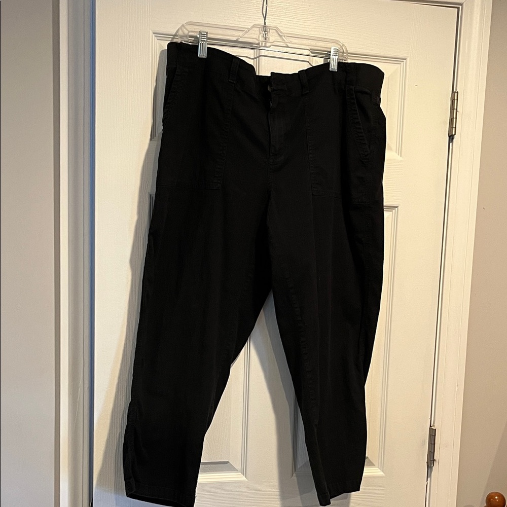 Black cotton pants